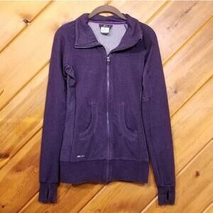 Nike Dri-Fit Jacket Size Xs Y2K Purple Long Sleeve Full Zip  